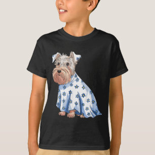 Camiseta Perro fantasma de Halloween con flores divertido H