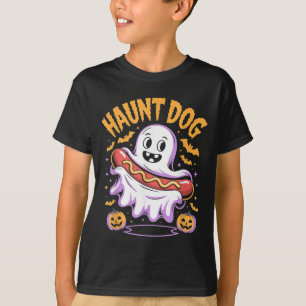 Camiseta Perro Fantasma Divertido Hotdog Halloween