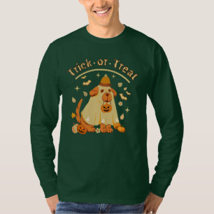 Camiseta Perro fantasma pequeño Retro Spooky temporada dive