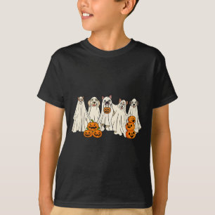 Camiseta Perro Fantasma Perrito Lindo Disfrazado De Fantasm