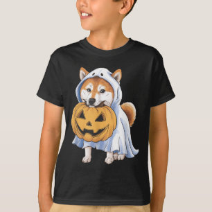 Camiseta Perro fantasma Shiba Inu Halloween