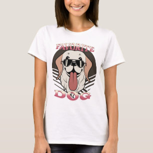 Camiseta Perro favorito, lindo perro gracioso mamá/papá