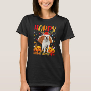 Camiseta Perro Feliz Bulldog Americano Hellothanksmas