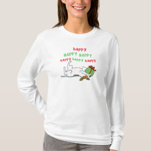 Camiseta Perro feliz del navidad de Jack Russell Terrier