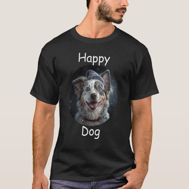 Camiseta Perro feliz - Mini australiano (Anverso)