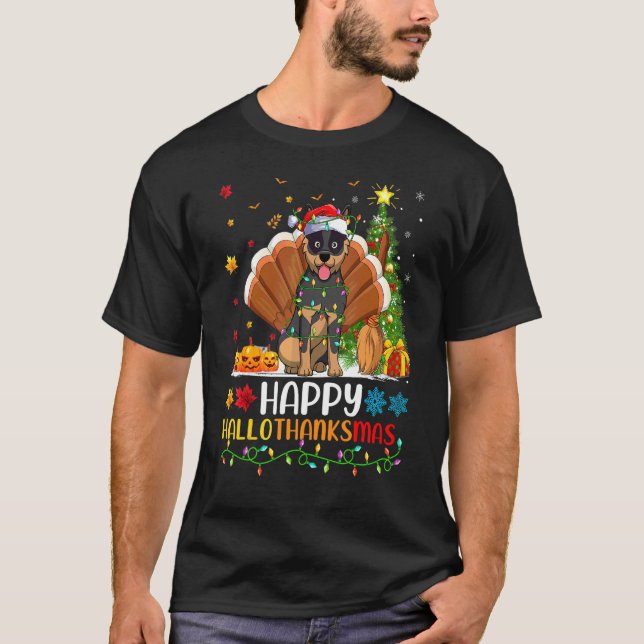 Camiseta Perro Feliz Perro de Ganado Australiano Hellothank (Anverso)