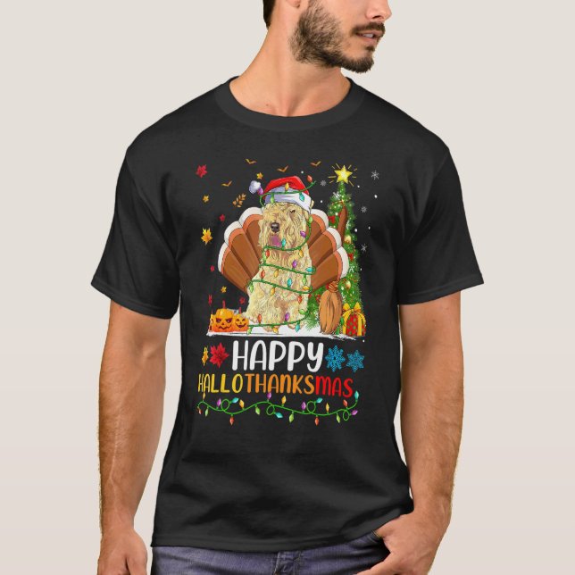 Camiseta Perro feliz Wheaten Terrier Hellothanksmas (Anverso)