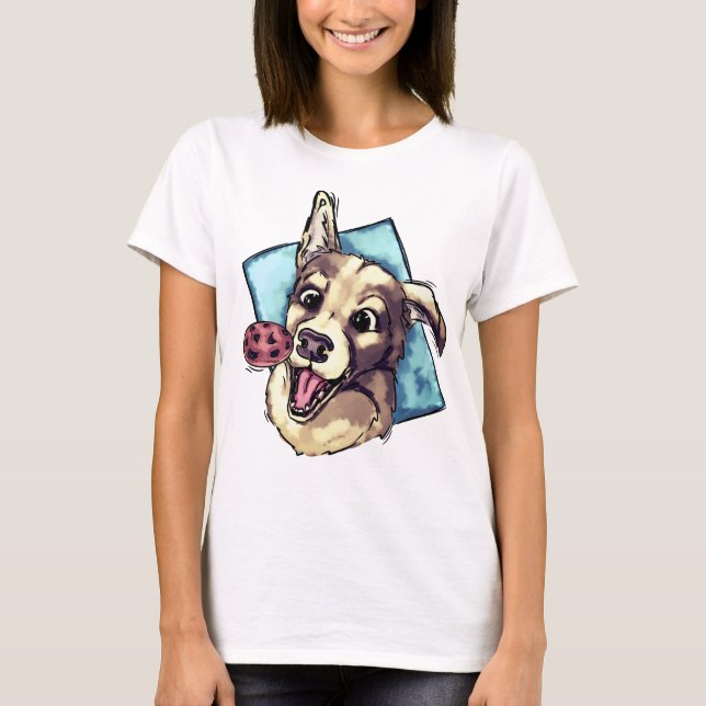 Camiseta Perro feliz y galleta (Anverso)