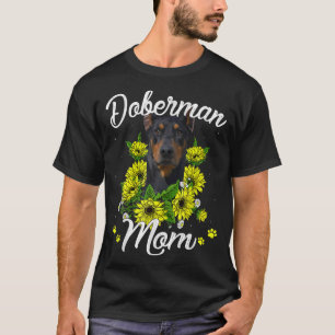Camiseta Perro femenino Día de la madre regalo Girasol Dobe