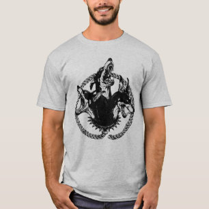Camiseta Perro feroz de tres cabezas