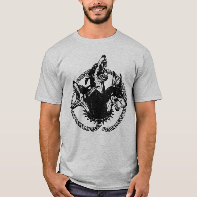 Camiseta Perro feroz de tres cabezas (Anverso)