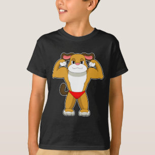 Camiseta Perro Fisiculturista Culturismo