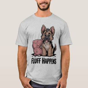 Camiseta Perro "Flauta" de pastor alemán