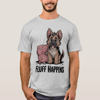 Camiseta Perro "Flauta" de pastor alemán