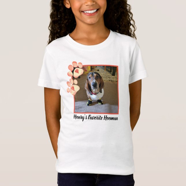 Camiseta Perro fotográfico personalizado con impresiones Ai (Anverso)