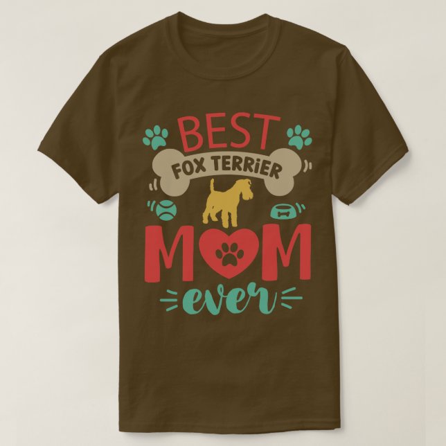 Camiseta Perro Fox Terrier (Diseño del anverso)