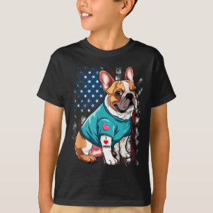 Camiseta Perro francés Bulldog que amo a mamá Tattoo Lover