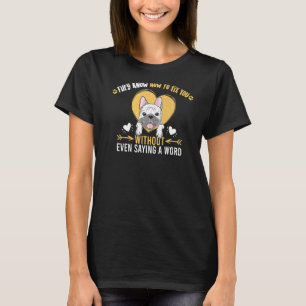 Camiseta Perro francés lindo cita al propietario de un cach