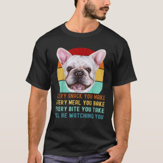 Camiseta Perro francés o Bulldog francés cada tentempié