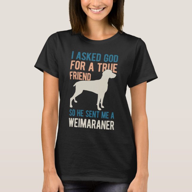Camiseta Perro Funny Weimaraner (Anverso)