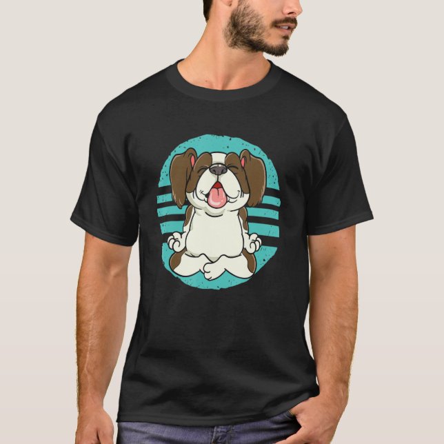 Camiseta Perro Furoso Sentado En La Posición De Medición (Anverso)