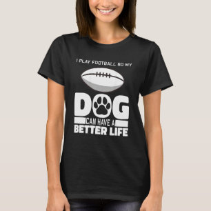 Camiseta Perro futbolista - Futbolista americano