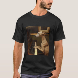 Camiseta Perro Galgo Piano