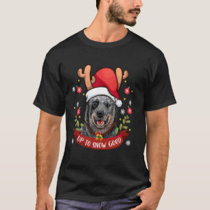 Camiseta Perro Ganadero Australiano Blue Heeler Reno Navida