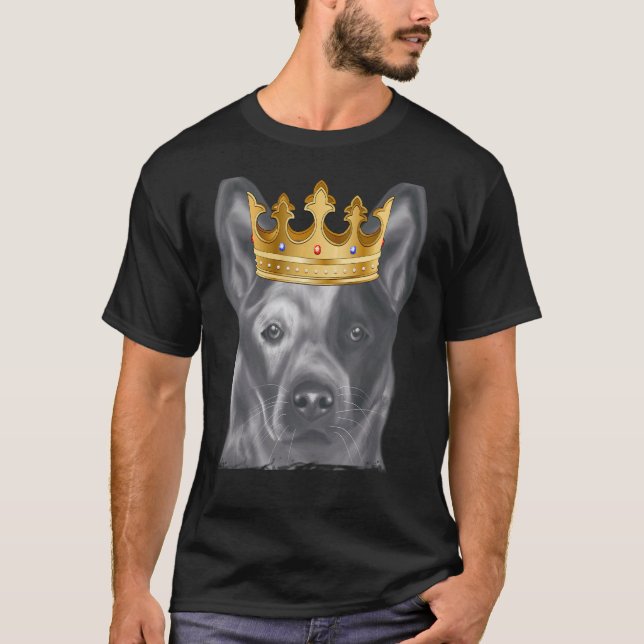 Camiseta Perro Ganadero Australiano Con Corona (Anverso)