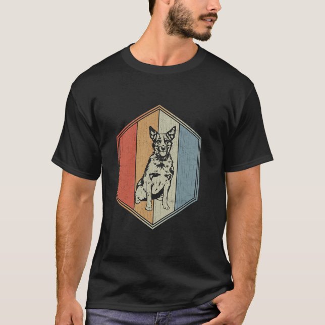 Camiseta Perro ganadero australiano con retro de diseño ang (Anverso)