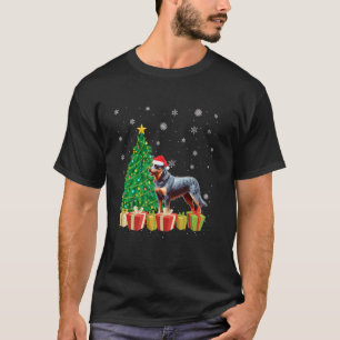 Camiseta Perro Ganadero Australiano Sombrero de Santa Encen