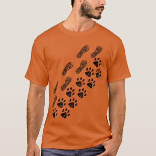 Camiseta Perro garras zapatillas imprimir perro cachorro pa