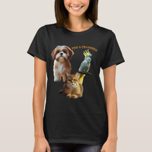 Camiseta Perro, gato y orina de pájaro de mascotas