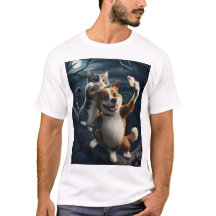 Perro, gato y selfie.