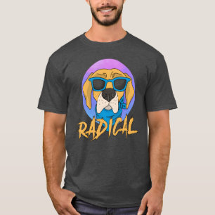 Camiseta Perro genial con gafas de sol con vibra radical di
