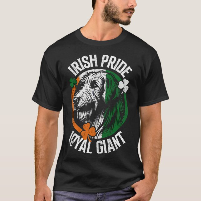 Camiseta Perro gigante del orgullo leal de Irlanda (Anverso)