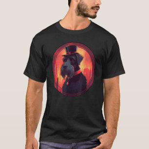 Camiseta Perro gigante schnauzer colorido papá mamá mejor p