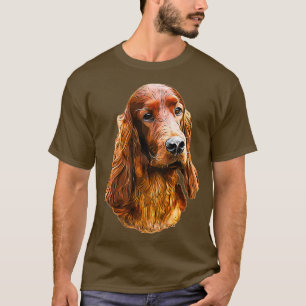 Camiseta Perro glamoroso del Setter Irlandés