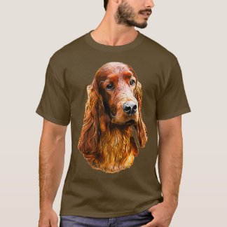 Camiseta Perro glamoroso del Setter Irlandés