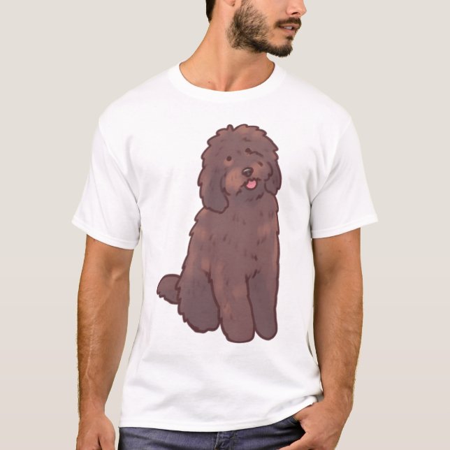 Camiseta Perro golden doodle Magia (Anverso)