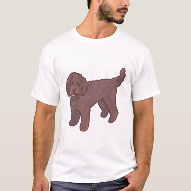 Camiseta Perro golden doodle Magia (Anverso)