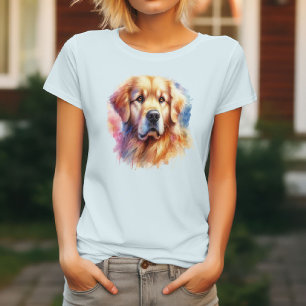 Camiseta Perro Golden Retriever acuarela 