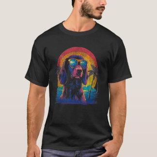 Camiseta Perro Golden Retriever Estilo Retro 80s