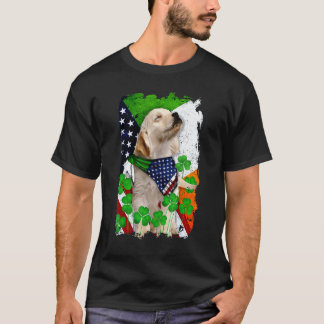 Camiseta Perro Golden Retriever Orgulloso Y Patriótico Band