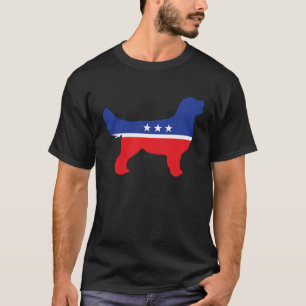 Camiseta Perro Golden Retriever Símbolo Político Elección M
