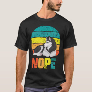 Camiseta Perro gracioso estúpido Husbborn Lazy Puppy