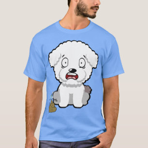 Camiseta Perro gracioso huele a poo apestoso