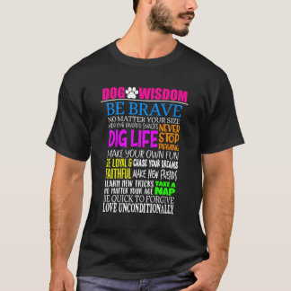 Camiseta Perro gracioso Sabiduría Perro gracioso dice Perro