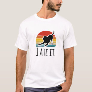 Camiseta Perro gracioso tee a Black Lab "I Ate It" Perro Ma