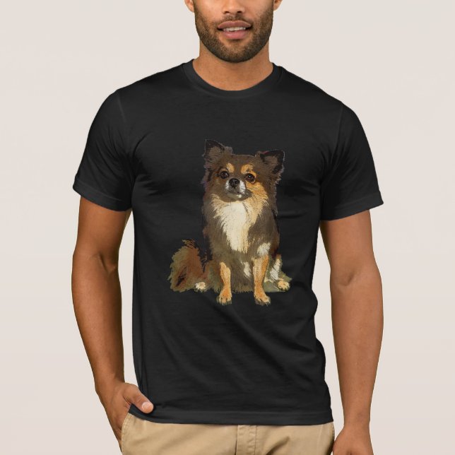 Camiseta Perro gráfico chihuahua, un lindo Personalizado y  (Anverso)